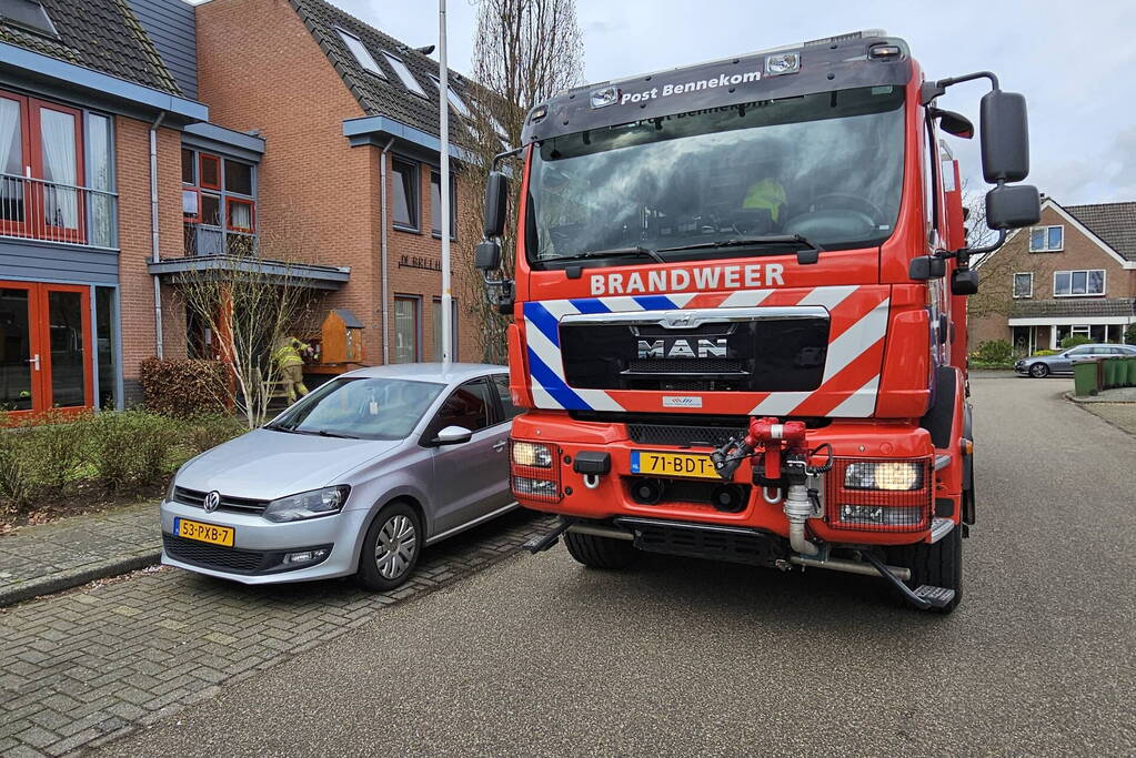 Woonlocatie ontruimd wegens brand