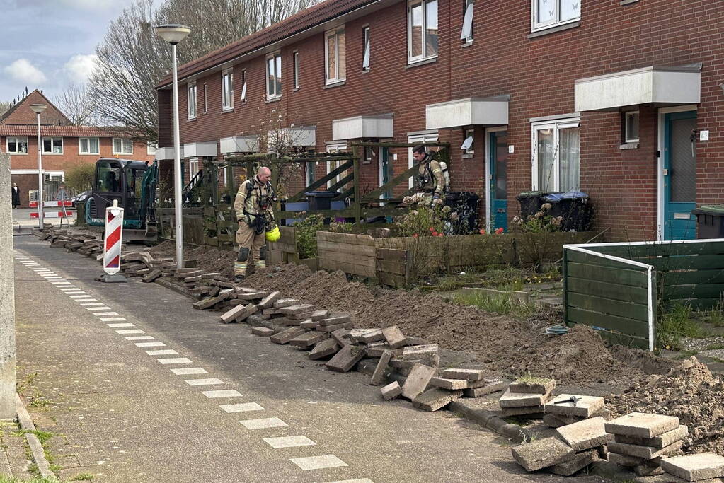 Gaslekkage door werkzaamheden voor woningen