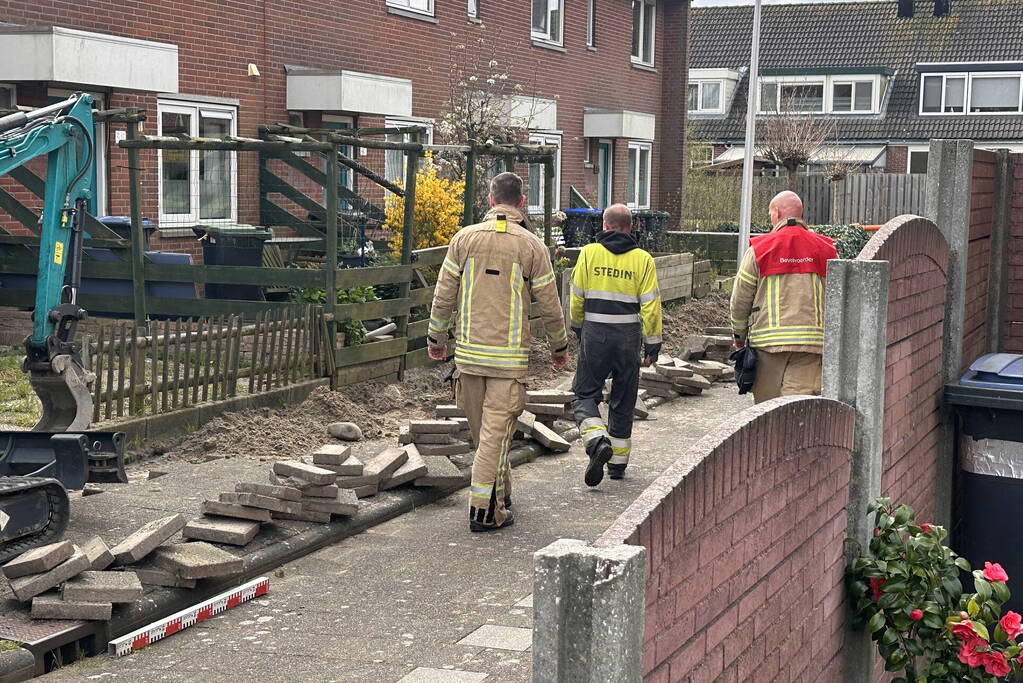 Gaslekkage door werkzaamheden voor woningen