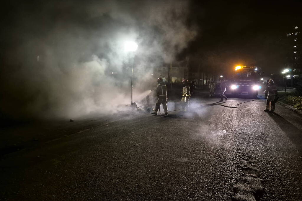 Flinke rookontwikkeling door afvalbrand