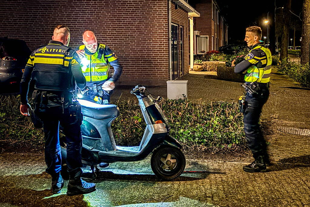 Politieauto in brand, inbreker opgepakt