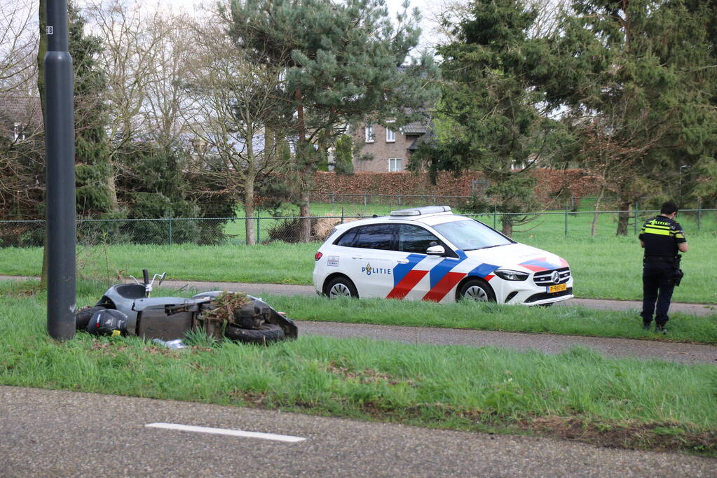 Scooterrijder gewond na val