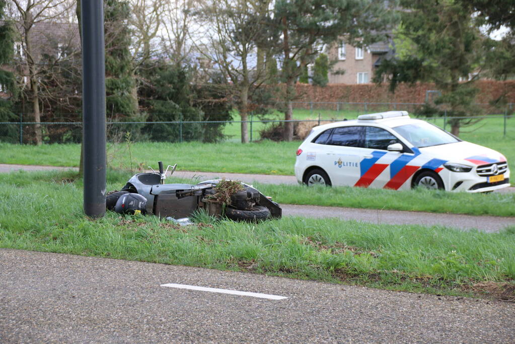 Scooterrijder gewond na val
