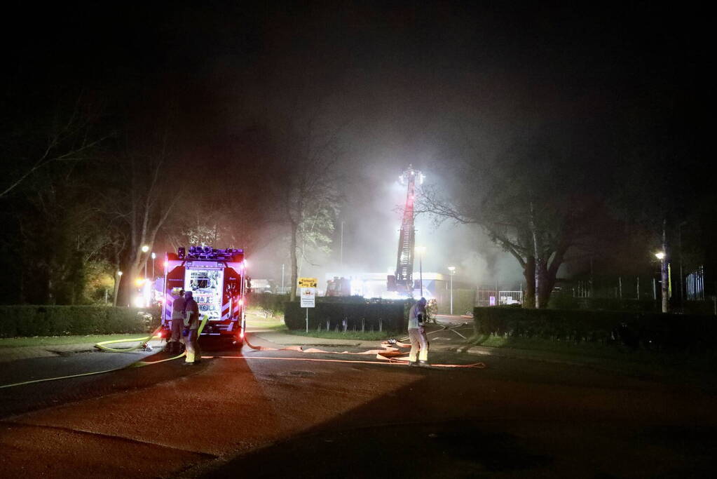Grote brand in clubhuis van voetbalvereniging