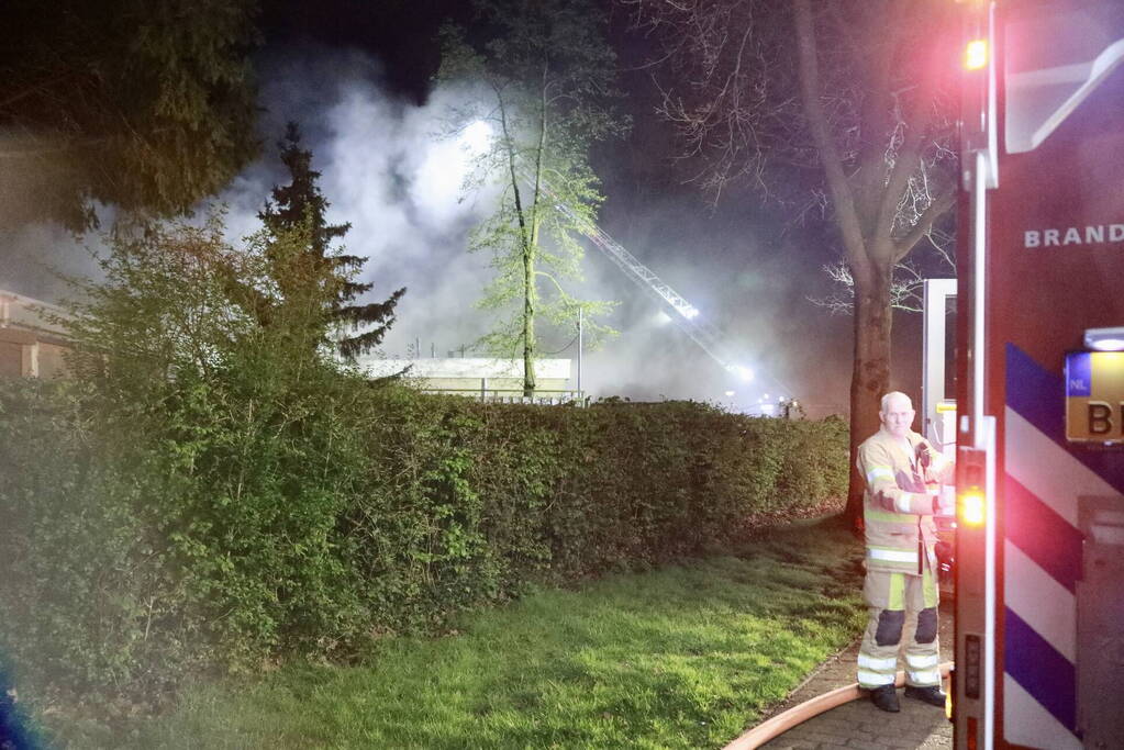 Grote brand in clubhuis van voetbalvereniging
