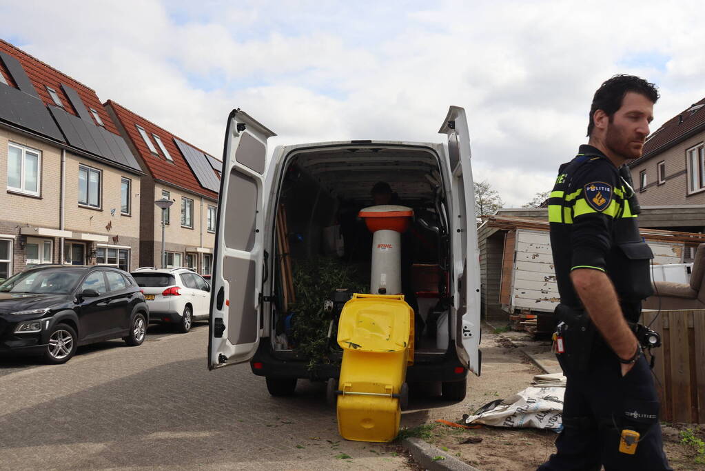 Politie ontmanteld hennepplantage
