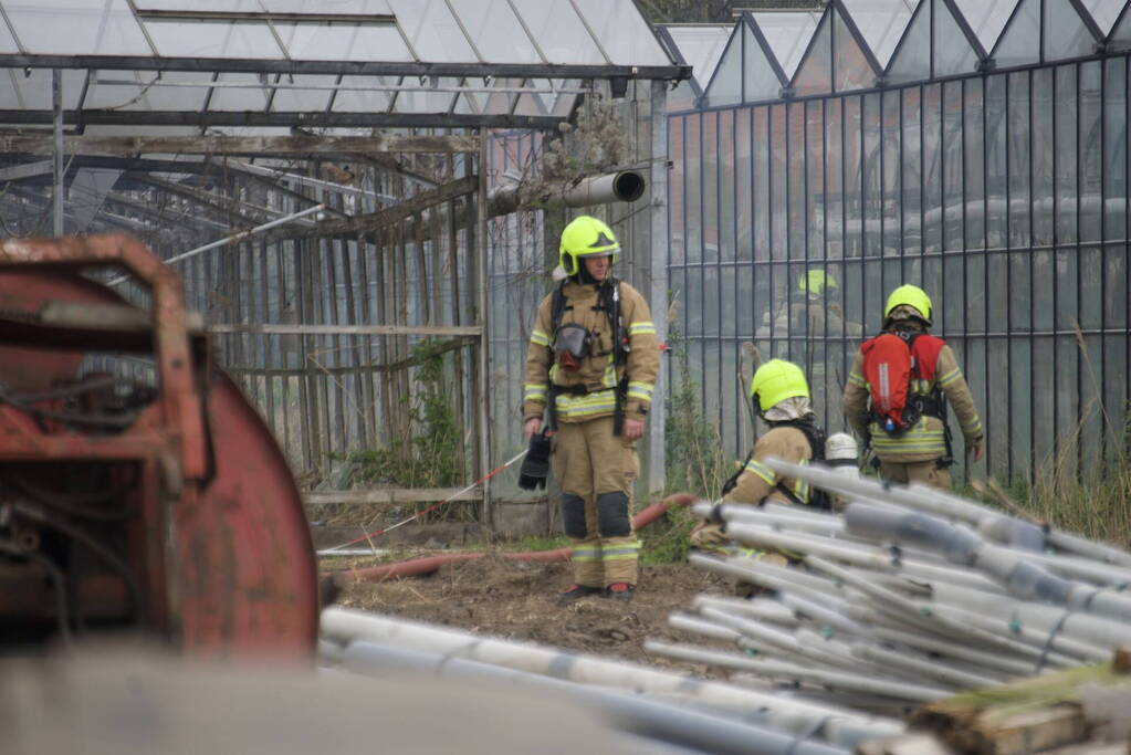 Brand in kas zorgt voor fikse rookontwikkeling