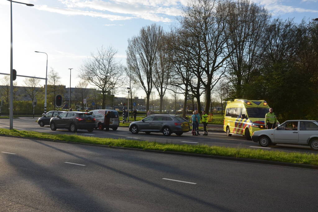 Kettingbotsing bij verkeerslichten