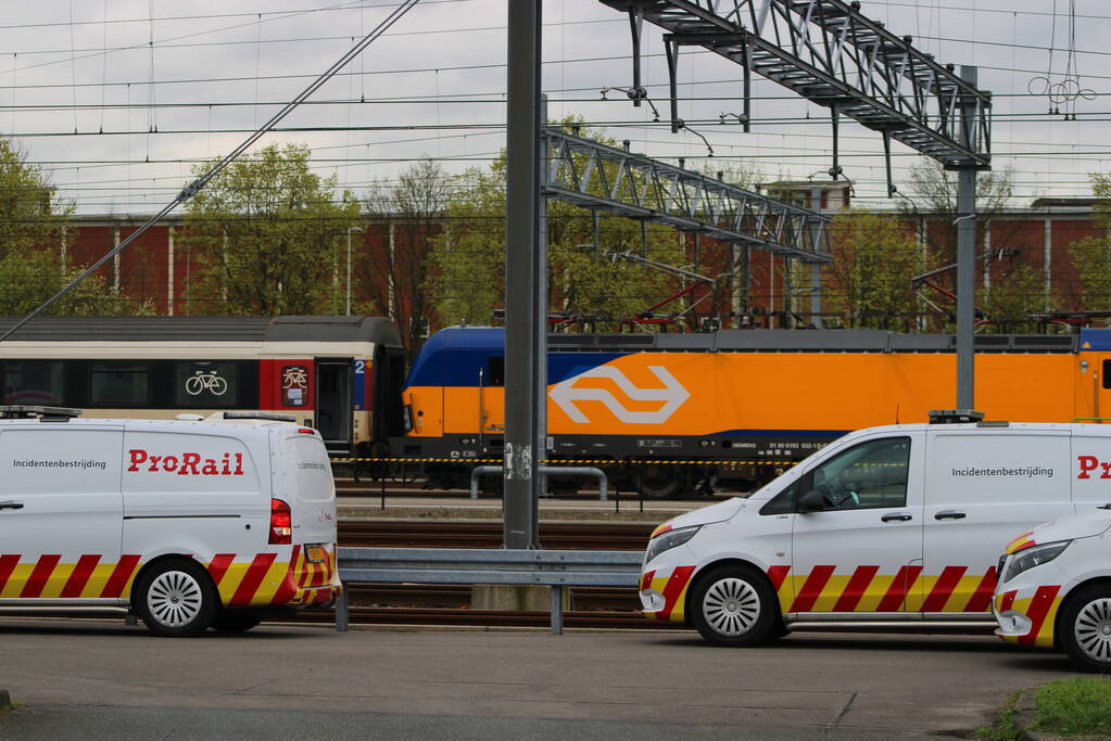 Lekkende ketelwagon op rangeerterrein