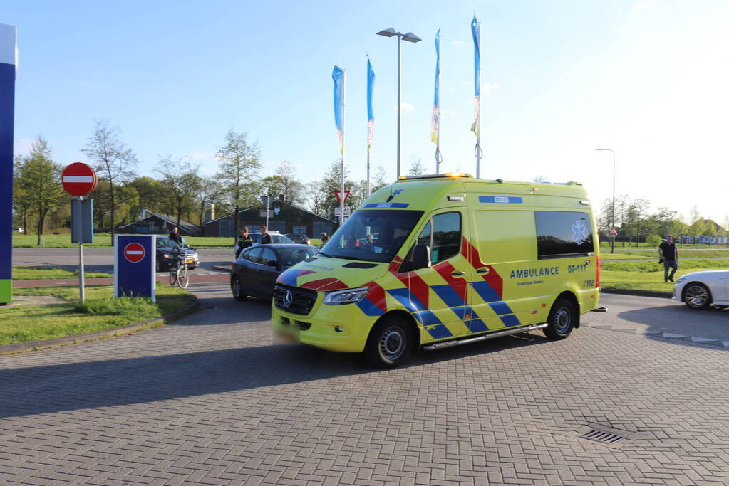 Fietster aangereden op fietspad