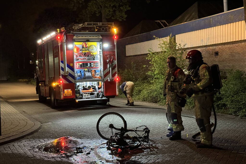 Spartamet vat vlam op industrieterrein