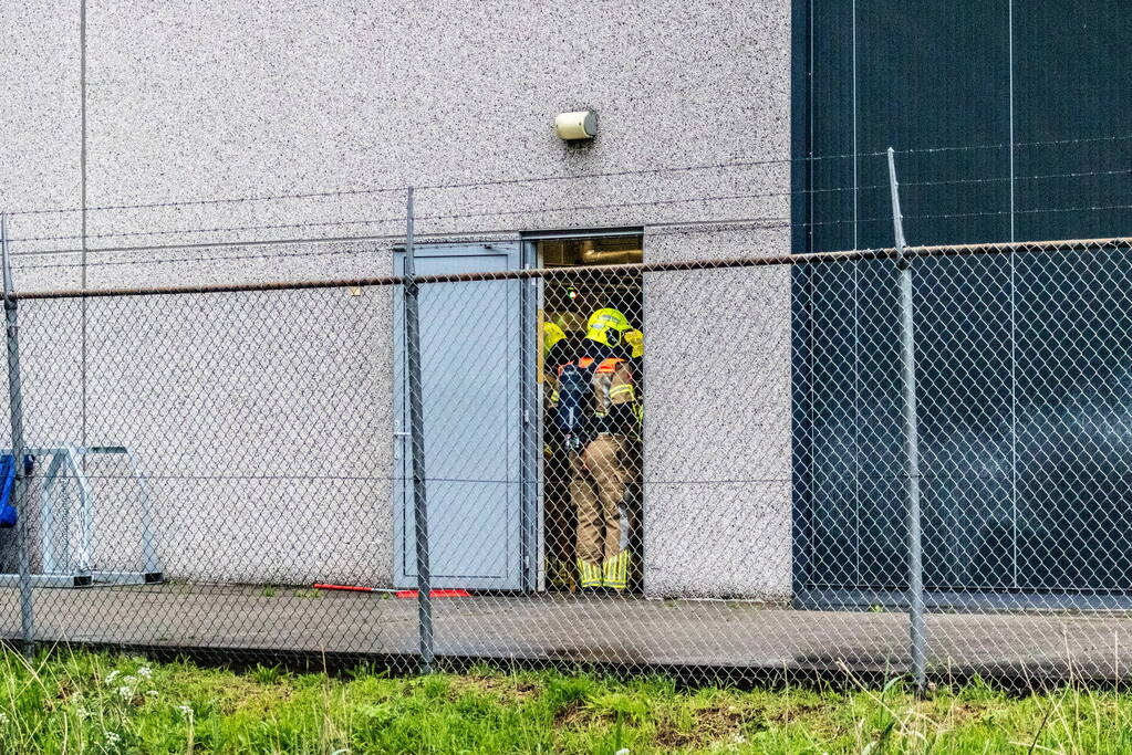 Brand in oven van bedrijf