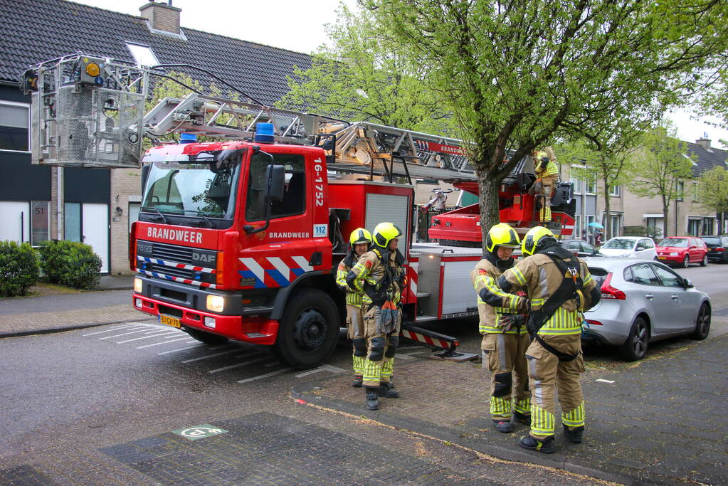 Dakrand los door harde wind