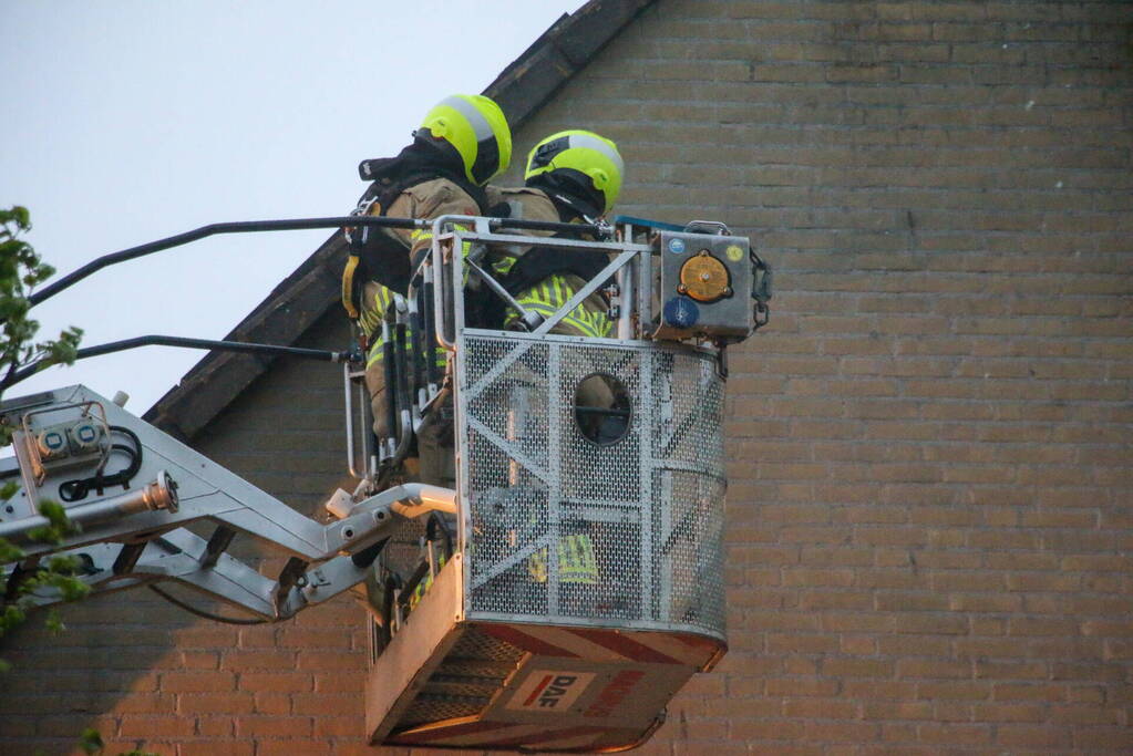 Dakrand los door harde wind