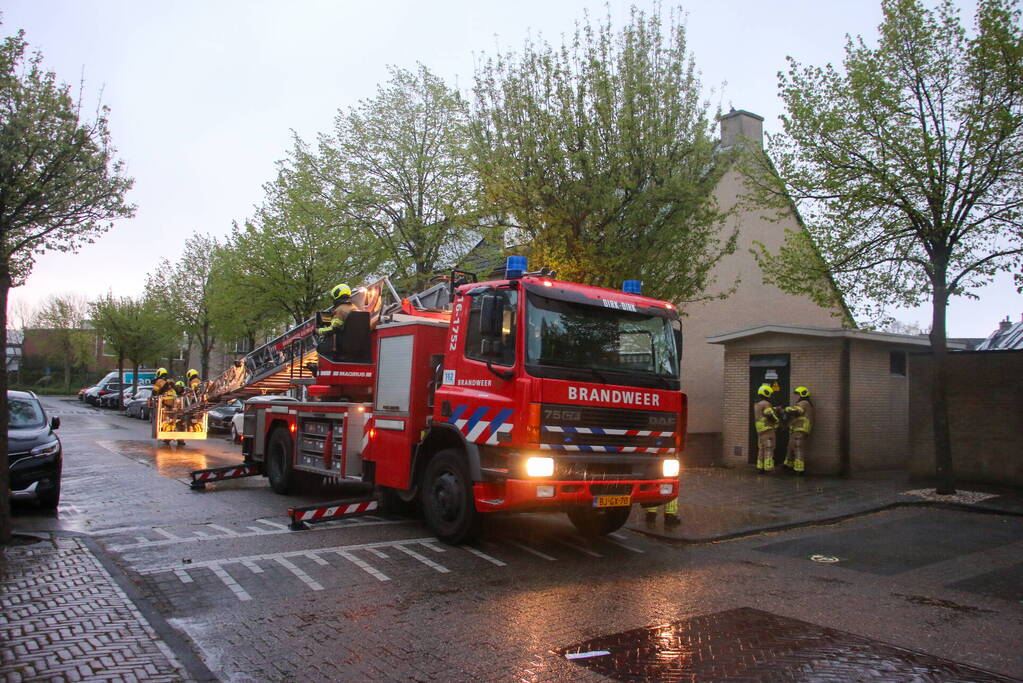 Dakrand los door harde wind