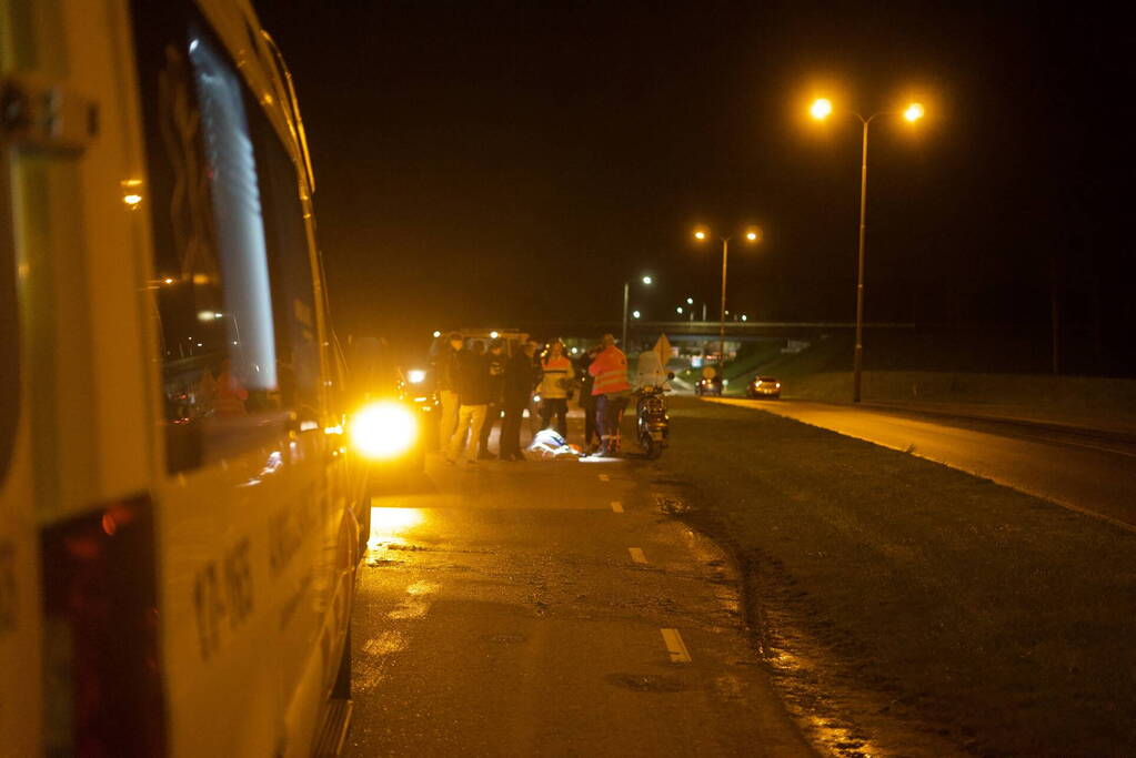 Scooterrijder gewond na val