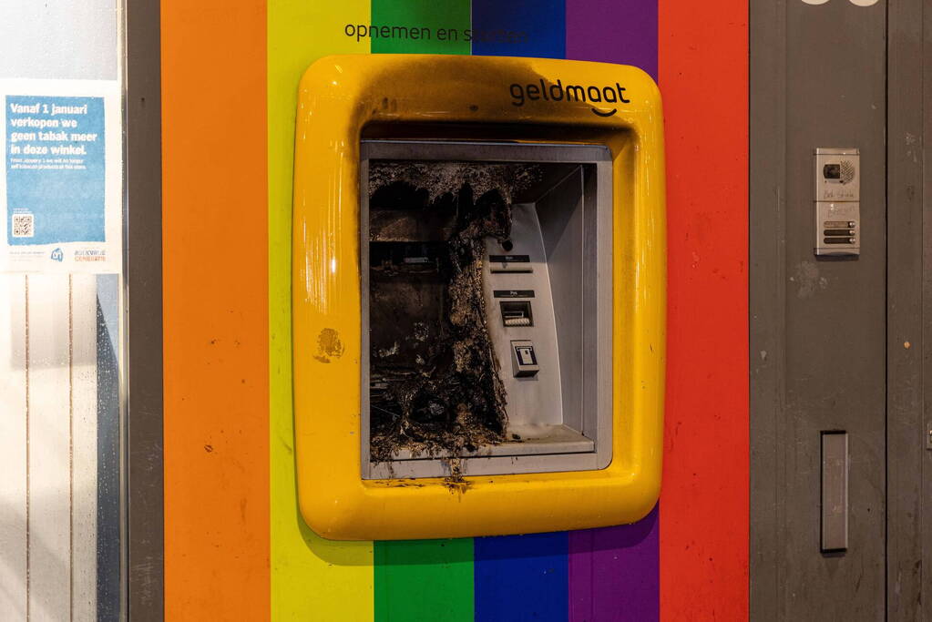 Geldmaat beschadig door brand