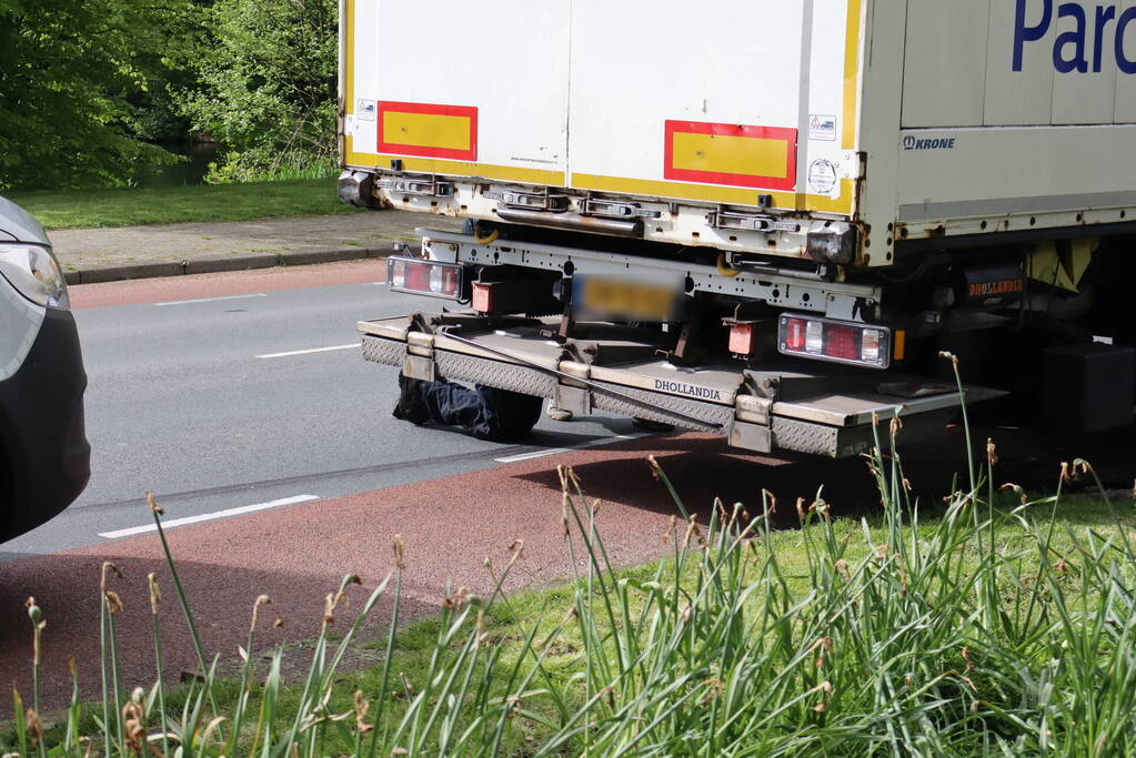 Vastlopende rem van trailer zorg voor verkeershinder