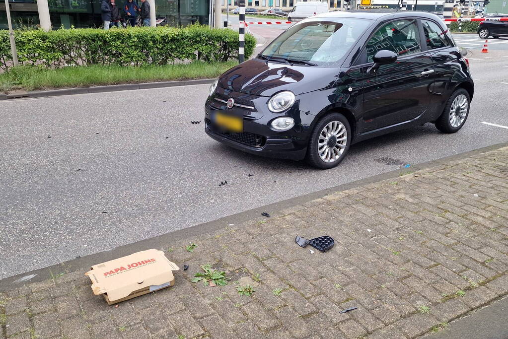 Maaltijdbezorger gewond bij ongeval