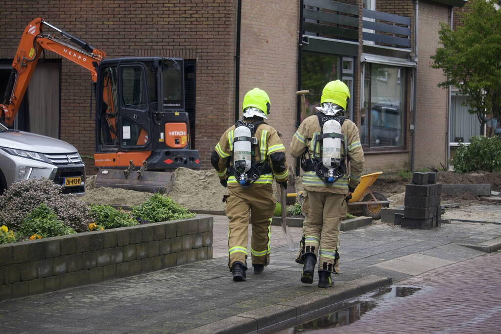 Gaslekkage door graafwerkzaamheden