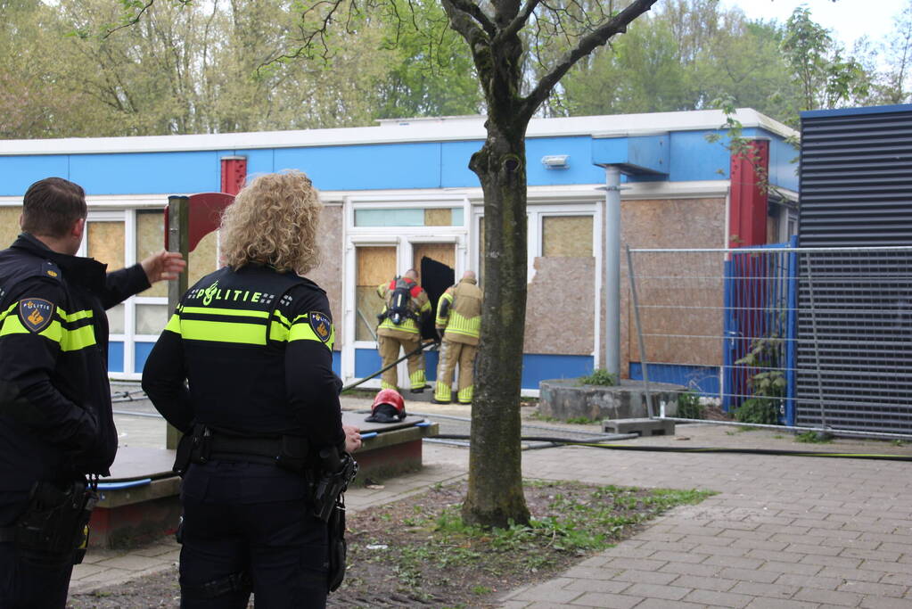 Inbraak en brandstichting in leegstaand schoolgebouw