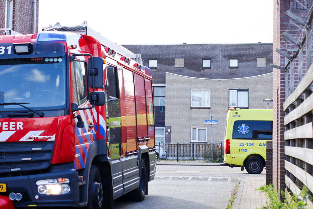 Brandweer ventileert appartement na kleine brand