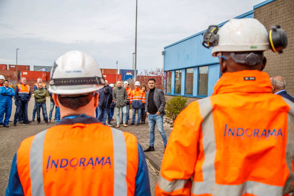 Personeel Indorama protesteert tegen aangekondigde sluiting