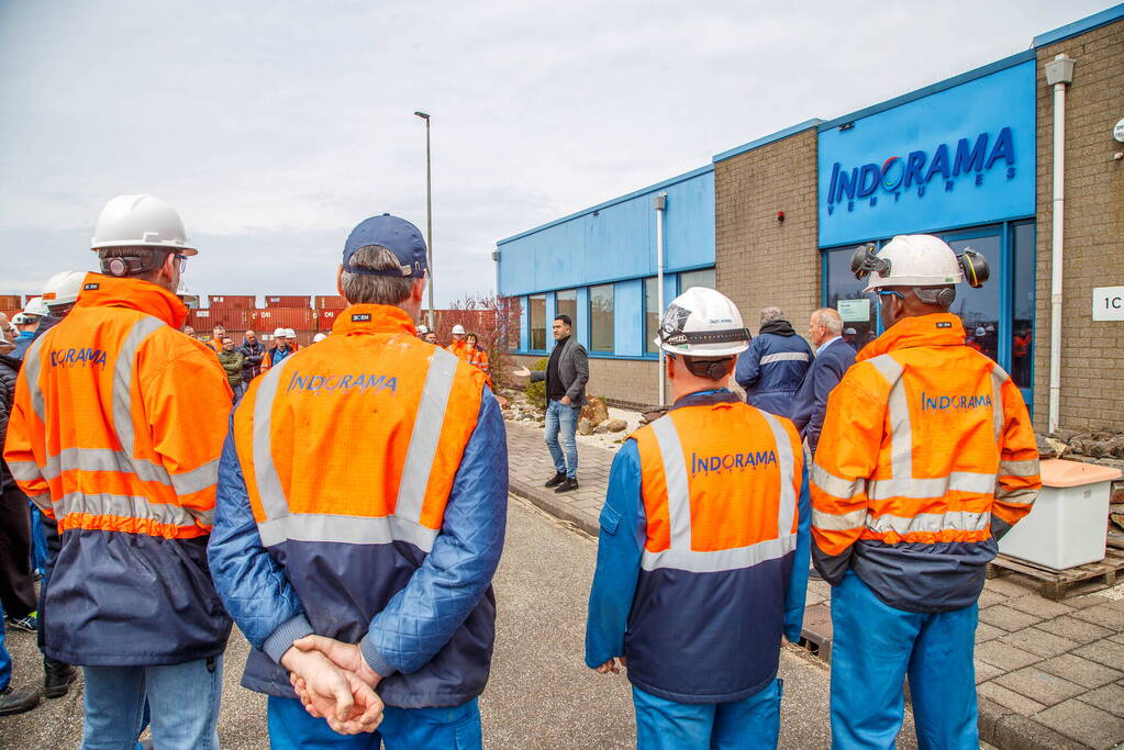 Personeel Indorama protesteert tegen aangekondigde sluiting