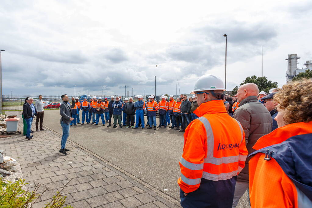 Personeel Indorama protesteert tegen aangekondigde sluiting