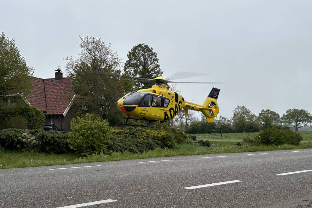 Persoon bekneld na ernstig ongeval