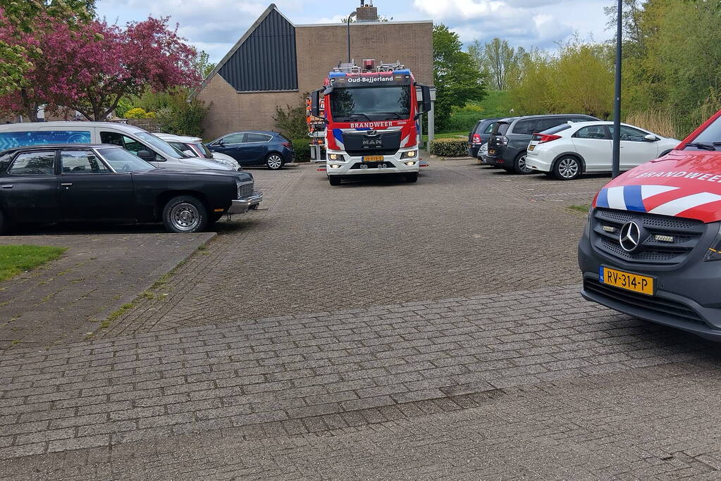 Veel hulpdiensten aanwezig na pan op het vuur