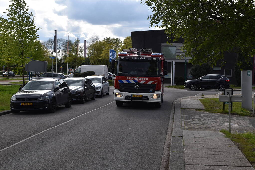 Veel rookontwikkeling bij brand in container