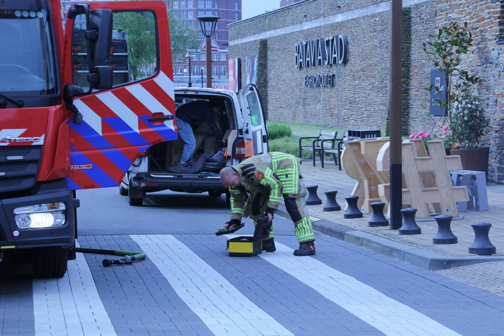 Brand bij foodtruck Batavia Stad