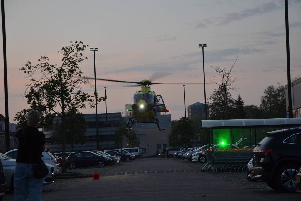 Traumateam landt voor noodsituatie