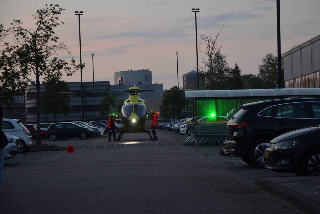 Traumateam landt voor noodsituatie
