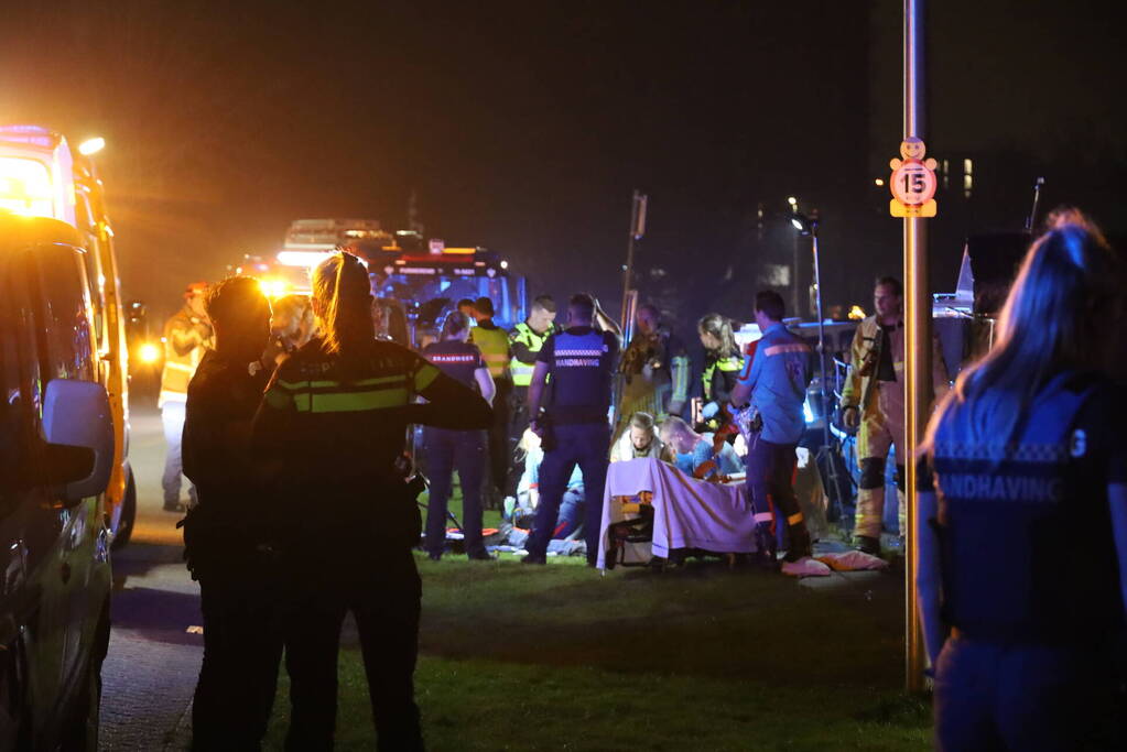 Vrouw uit het water gehaald