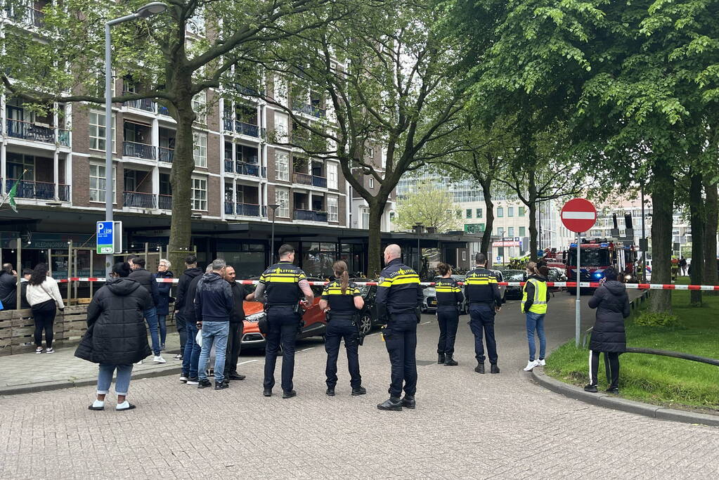 Grote brand in winkelpand