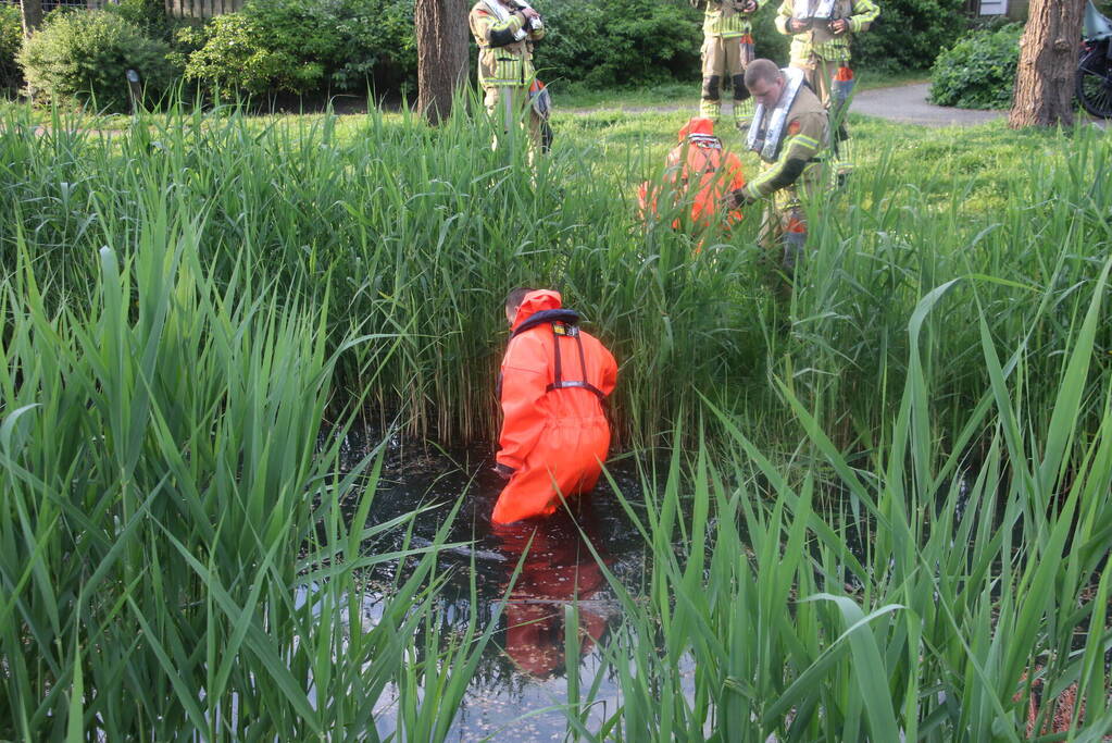 In het water gegooide jas zorgt voor brandweerinzet