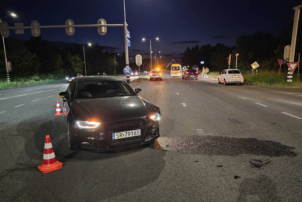 Motorrijder gewond bij aanrijding