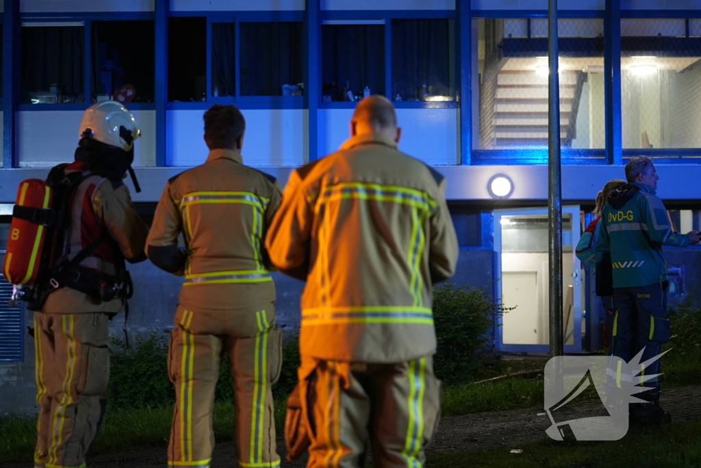AZC ontruimd nadat elektrische fiets in brand vliegt