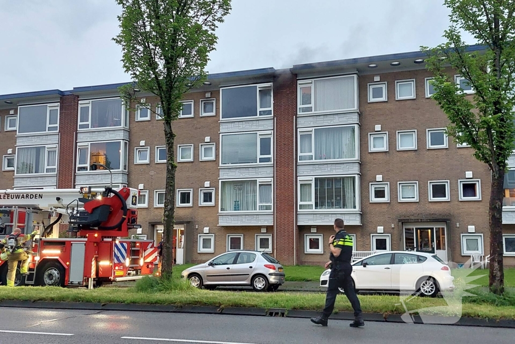 Flinke rookontwikkeling bij brand in flat