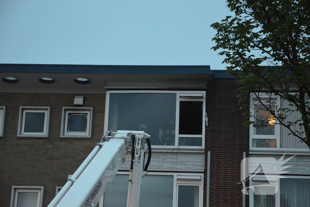 Flinke rookontwikkeling bij brand in flat