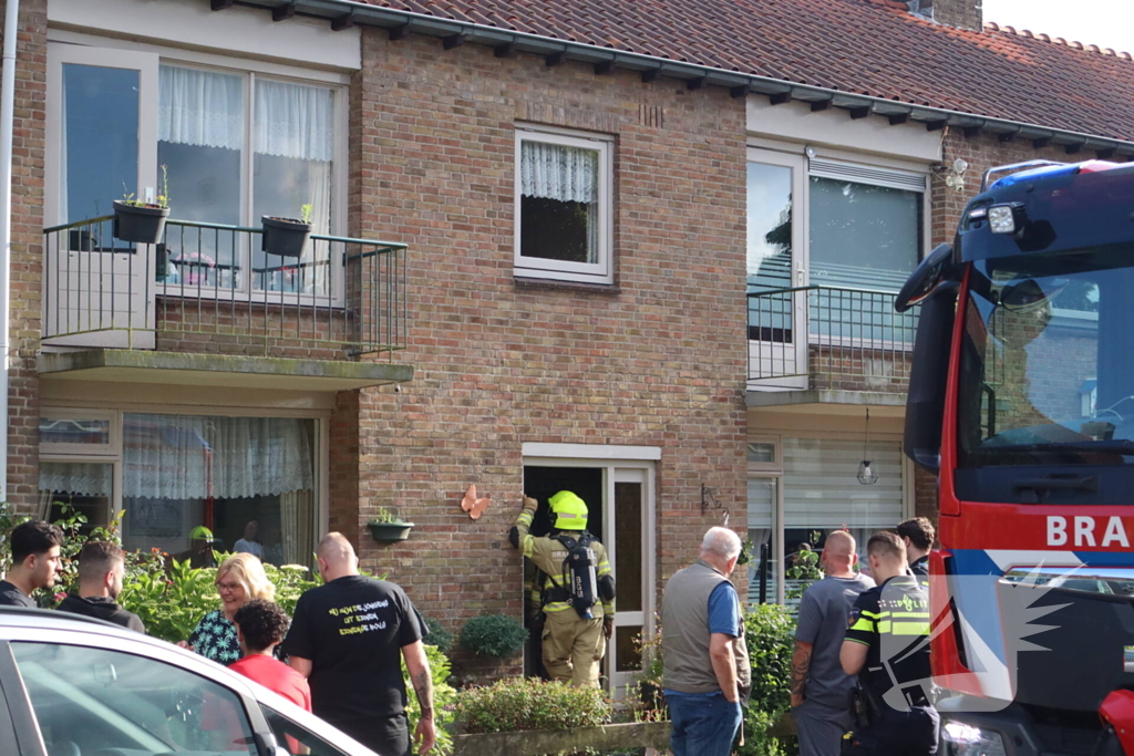 Brandweer aanwezig vanwege vergeten pan op vuur