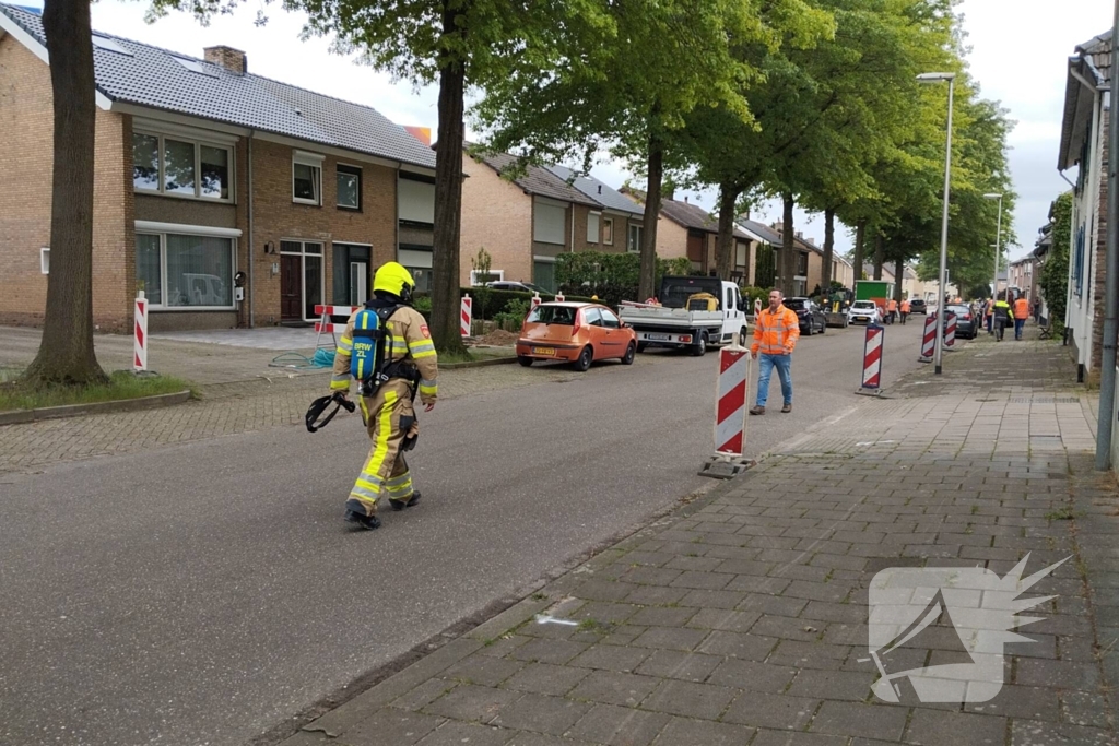 Gaslekkage na werkzaamheden glasvezel