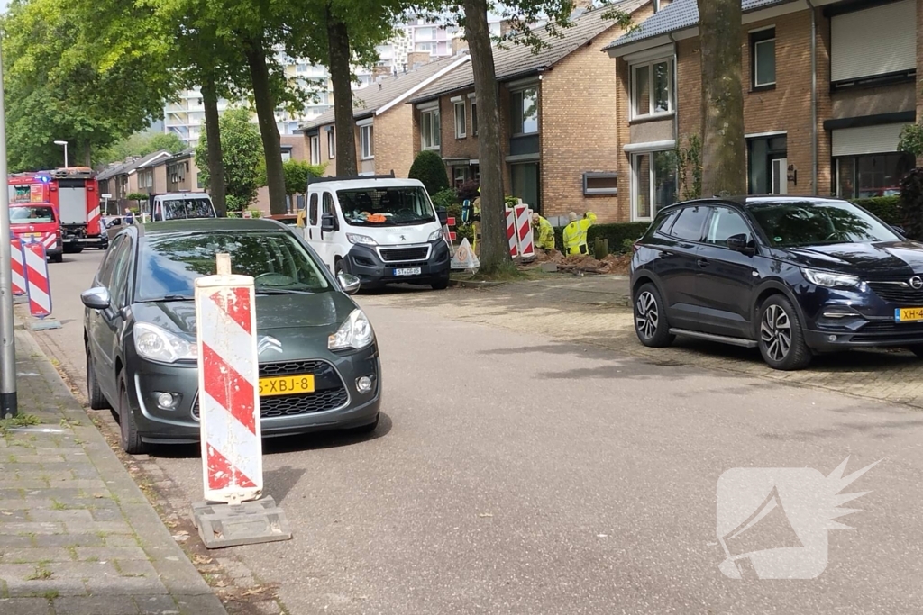 Gaslekkage na werkzaamheden glasvezel