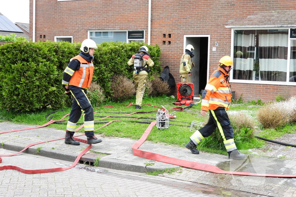Brand op zolder snel onder controle