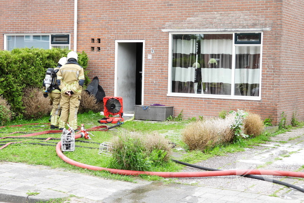 Brand op zolder snel onder controle