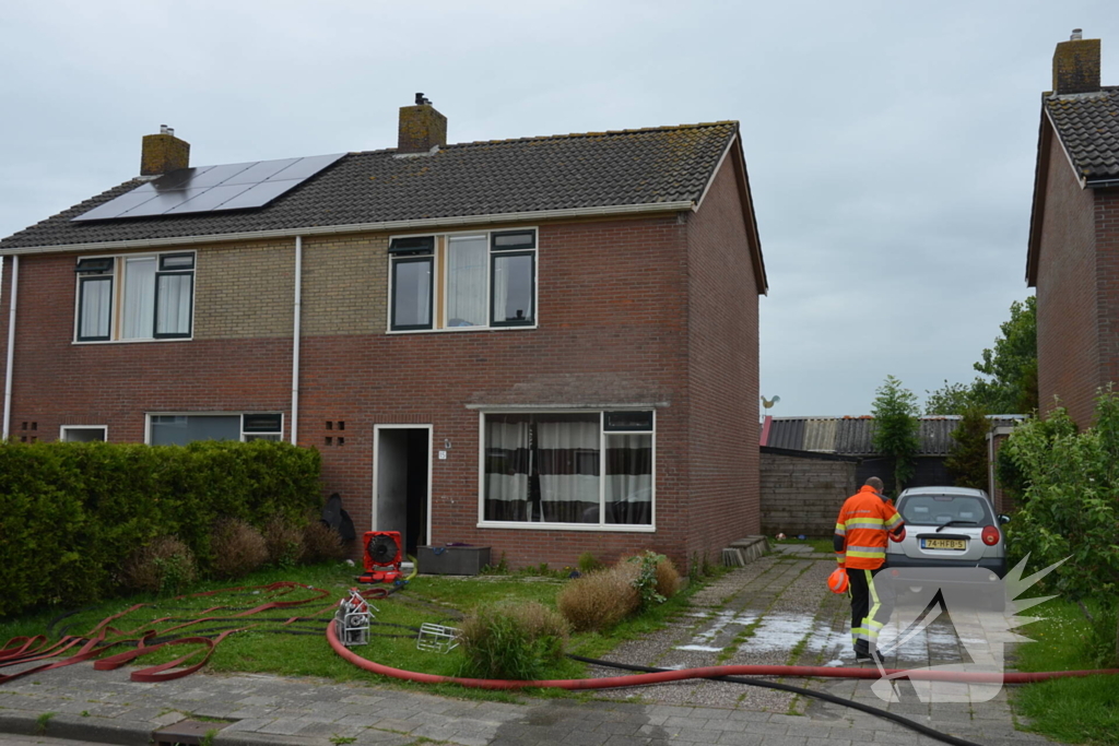 Brand op zolder snel onder controle