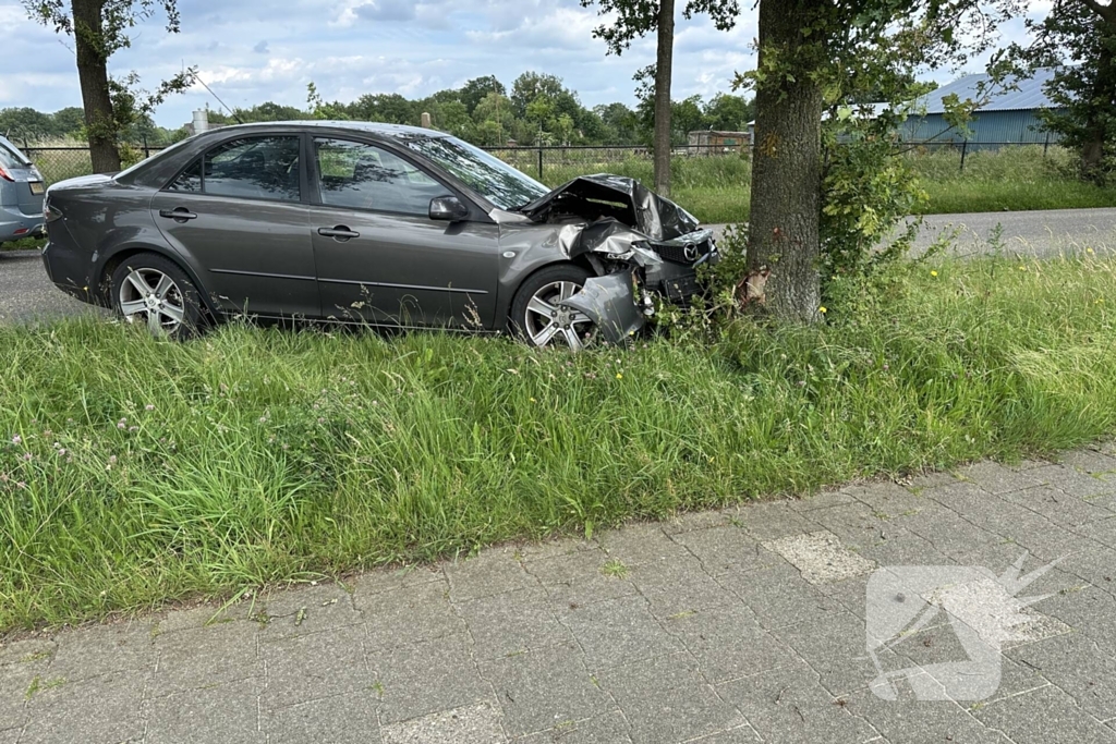Bestuurder ramt boom en verdwijnt spoorloos