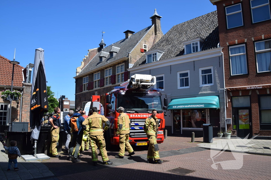 Brandweer aanwezig voor vogelnest